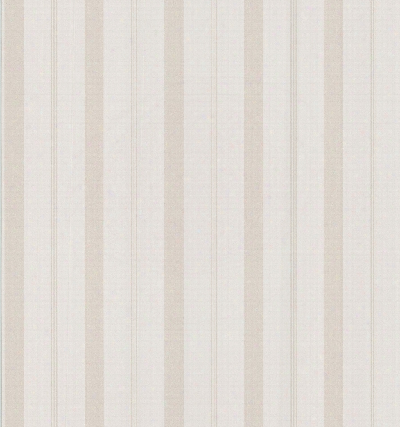 Varied Stripe Wallpaper In Beige By Brewster Home Fashions