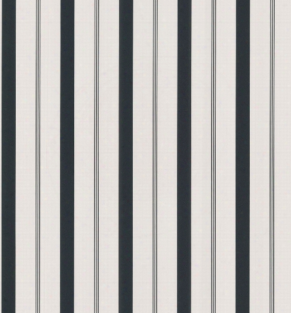 Varied Stripe Wallpaper In Black And White By Brewster Home Fashions