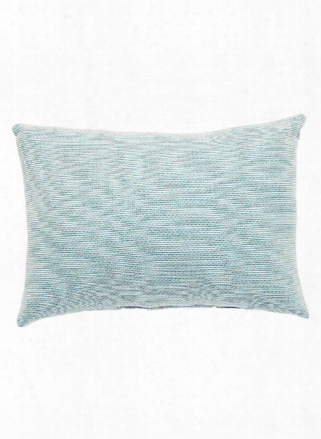 Veranda Pillow In Canal Blue & Turtledove Design By Jaipur