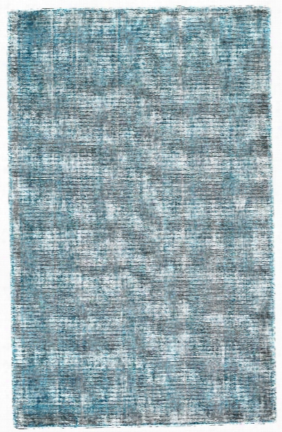 Vibrant Collection Hand Loomed Cotton & Art Silk Area Rug In Aqua Design By Bd Showy