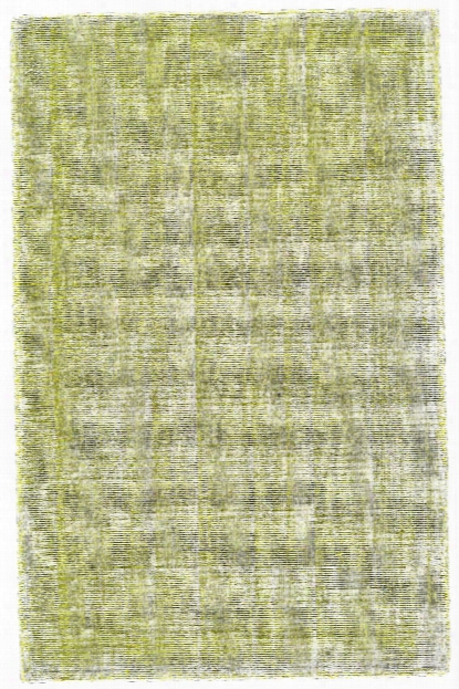 Vibrant Collection Hand Loomed Cotton & Art Silk Area Rug In Lime Design By Bd Fine