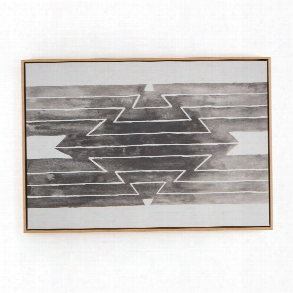 Vibrate Print W/ Floating Oak Frame-jess Wall Art