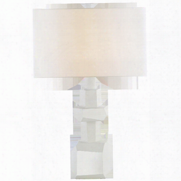 Vienne Medium Table Lamp In Various Finishes W/ Linen Shade Design By Suzanne Kasler