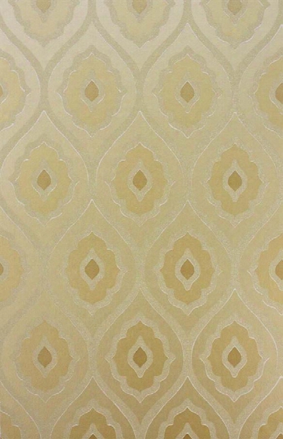 Vignola Wallpaper In Gold By Nina Campbell For Osborne & Little