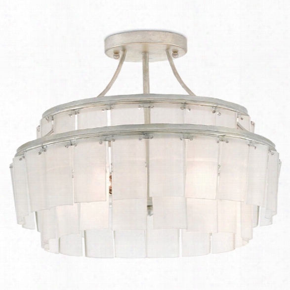 Vintner Blanc Semi-flush Mount Design By Currey & Company