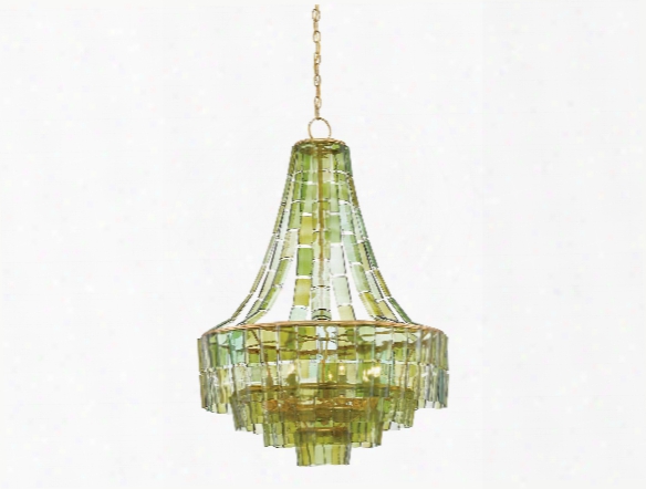 Vintner Chandelier In Green Design By Currey & Company