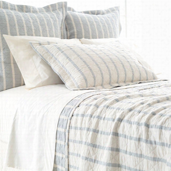 Wainscott Sky Reversible Matelass Bedding Design By Pine Cone Hill