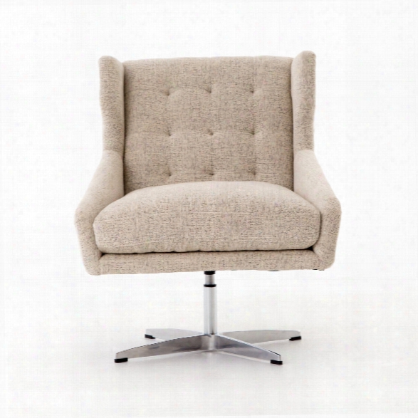 Walter Swivel Chair In Plushtone Linen