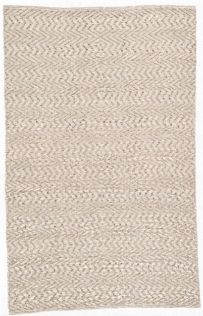 Watts Handmade Geometric Gray & White Area Rug Design By Jaipur