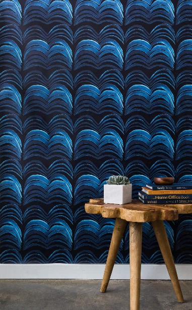 Wavelength Wallpaper In Sweet Dreams By Anna Redmond For Abnormals Anonymous