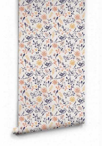 Wawani Birds Wallpaper By Muffin & Mani For Milton & King