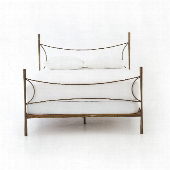 Westwood Bed In Antique Brass