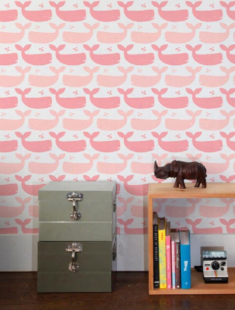 Whales Wallpaper In Bloom Design By Aimee Wilder