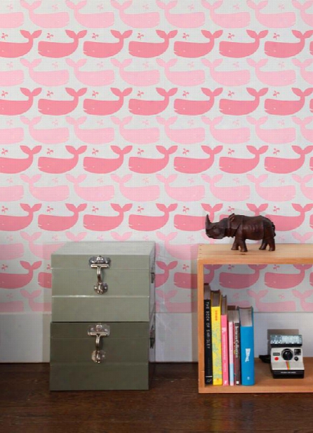 Whales Wallpaper In Candy Design By Aimee Wilder