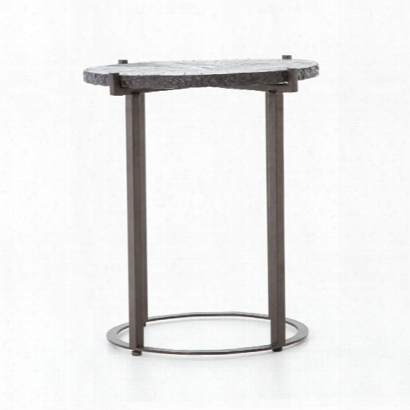 Whistler End Table In Burnish Bronze Iron