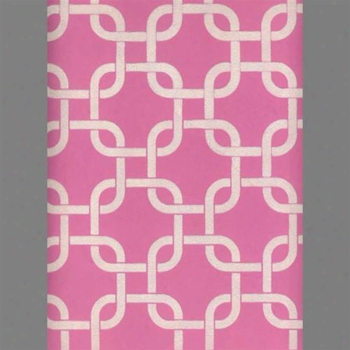 White & Pink Geometric Squares Velvet Flocked Wallpaper Design By Burke Decor