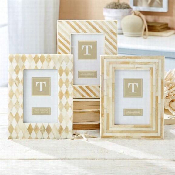 White Bone Picture Frame In Various Designs Design By Twos Company