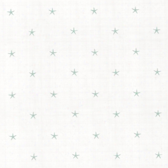 White Sands Green Starfish Wallpaper From The Seaside Living Collection By Brewster Home Fashions