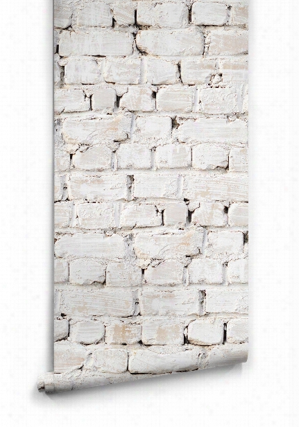 Whitewash Bricks Boutique Faux Wallpaper Design By Milton & King