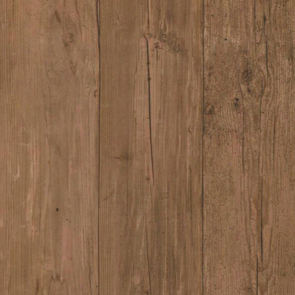 Wide Wooden Planks Wallpaper In Brown By York Wallcoverings