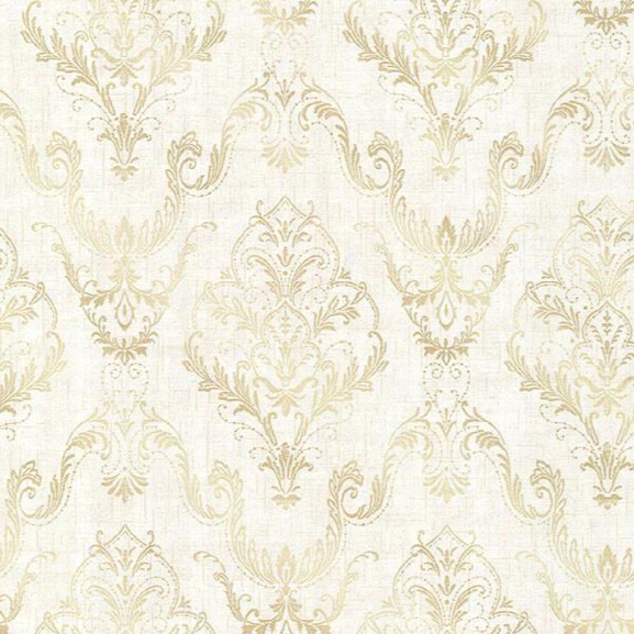 Wiley Cream Lace Damask Wallpaper From The Avalon Collection By Brewster Home Fashions