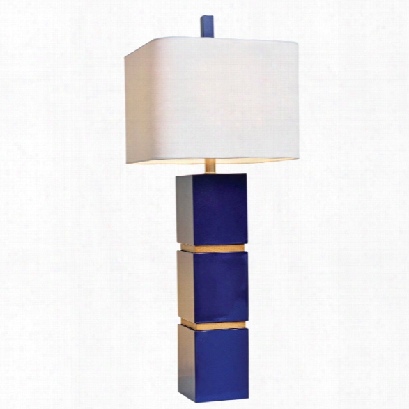 Wilshire Table Lamp In Idigo Design By Couture Lamps