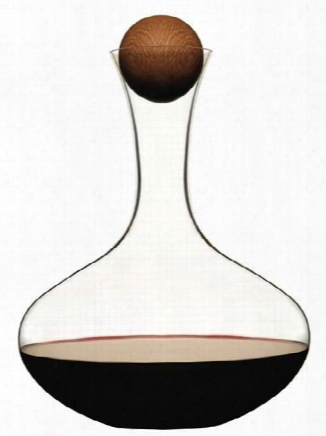 Wine Carafe With Oak Stopper Design By Sagaform