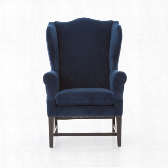 Wing Chair In New Navy