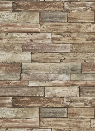 Wood Allpaper In Brown Design By Bd Wall