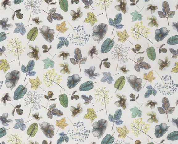 Woodland Fabric In Forest And Mint From The Enchanted Gardens Collection By Osborne & Little