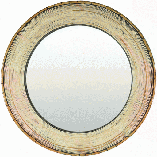 Woodlands Round Mirror Design By Surya