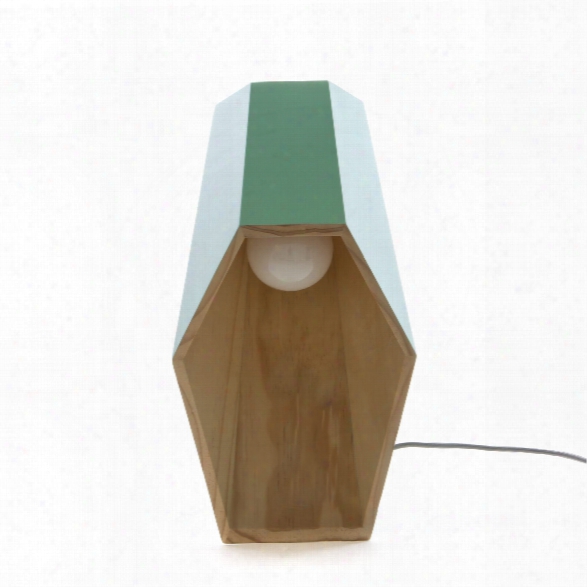 Woodspot Table Lamp In Green Design By Seletti