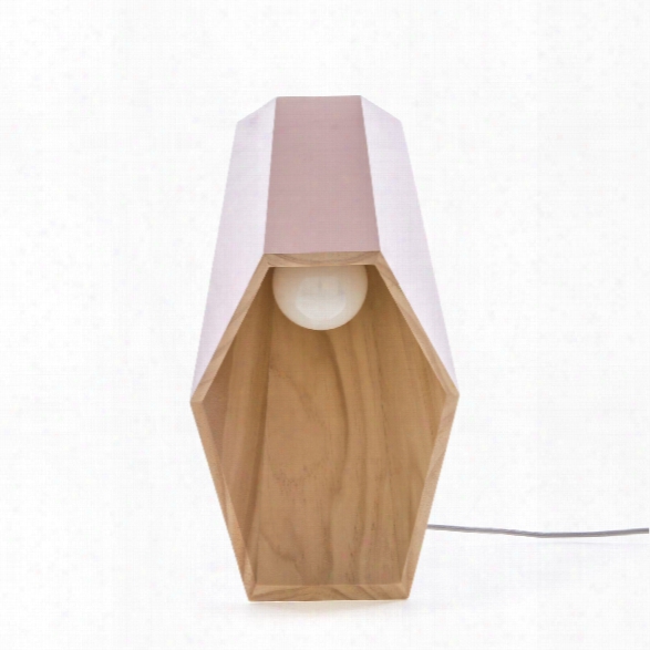 Woodspot Table Lamp In Pink Design By Seletti