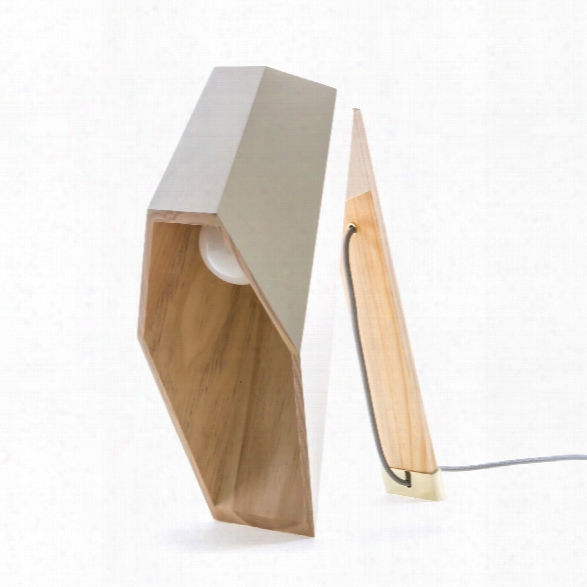 Woodspot Table Lamp In White Design By Seletti