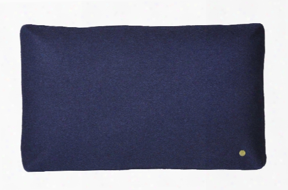 Wool Cushion In Dark Blue Design By Ferm Living