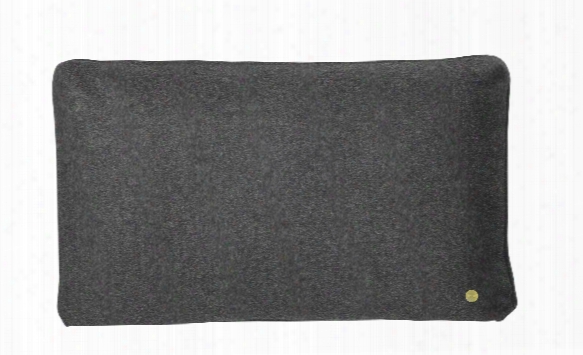 Wool Cushion In Dark Grey Design By Ferm Living