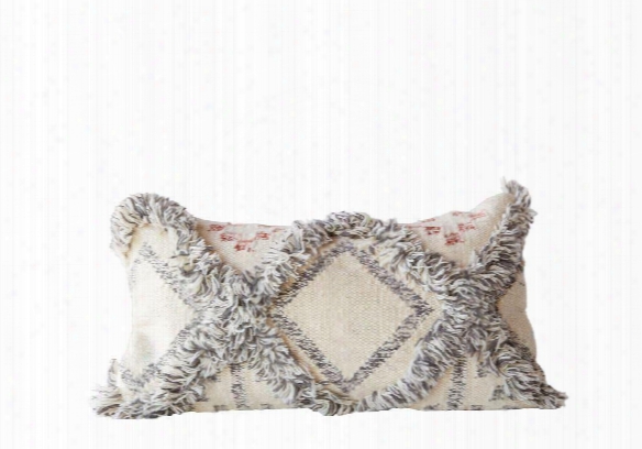 Wool Fringed Kilim Pillow Design By Bd Edition