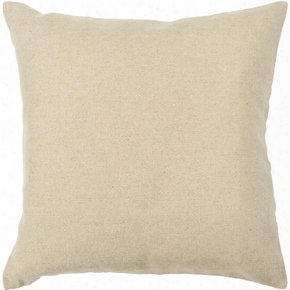 Wool Pillow In Beige Design By Chandra Rugs