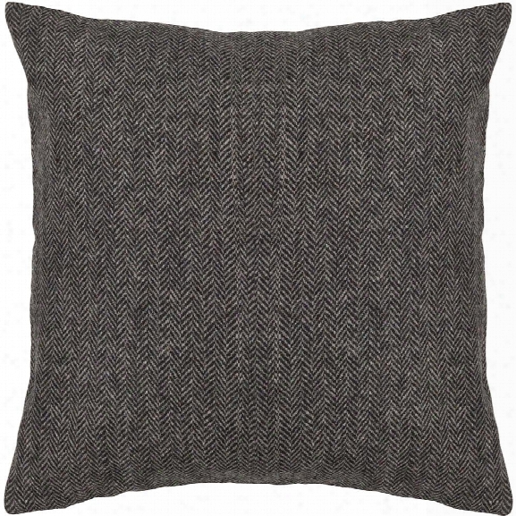 Wool Pillow In Grey Design By Chandra Rugs