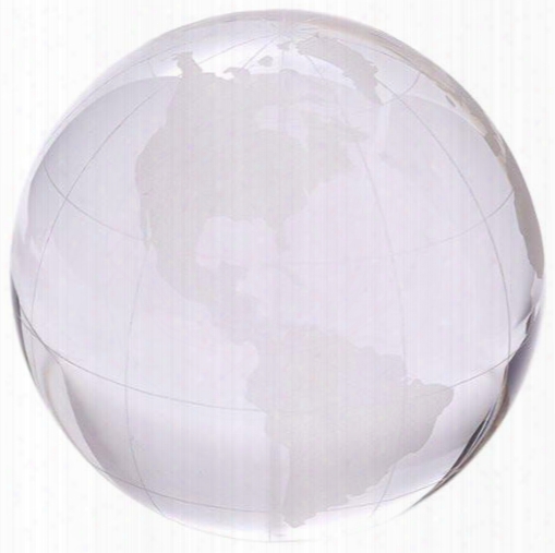 World View Globe Paperweight Design By Twos Company