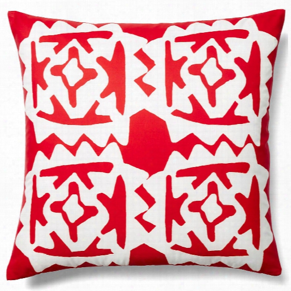 Worli Red Outdoor Pillow Design By Allem Studio