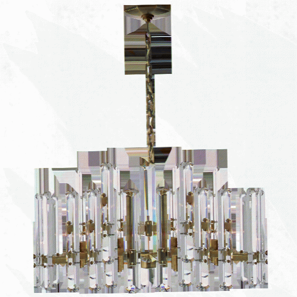 Bonnington Large Chandelier In Various Finishes W/ Crystal Design By Aerin