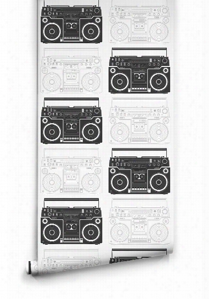 Boom Box Wallpaper By Muffin & Mani For Milton & King
