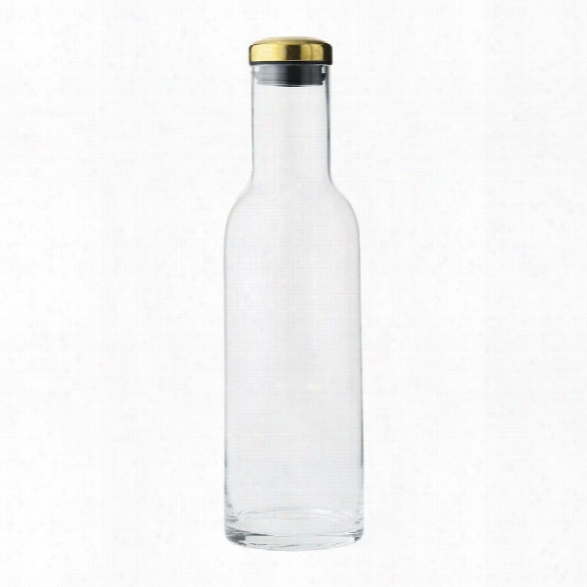 Bottle Carafe W/ Brass Lid In Various Sizes Design By Menu