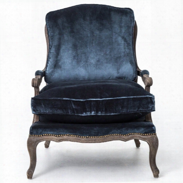 Boutique Accent Chair In Cut Blue Pile