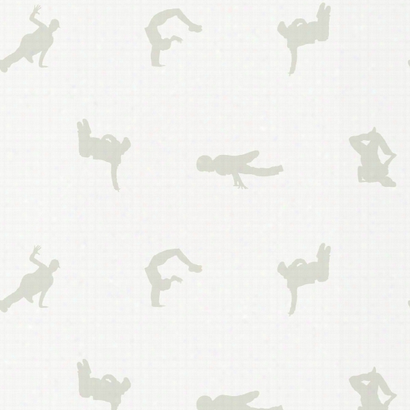 Breakers Self Adhesive Wallpaper In Pigeon By Genevieve Gorder For Tempaper