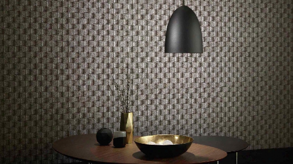 Brighton Graphic Wallpaper In Deep Brown Design By Bd Wall