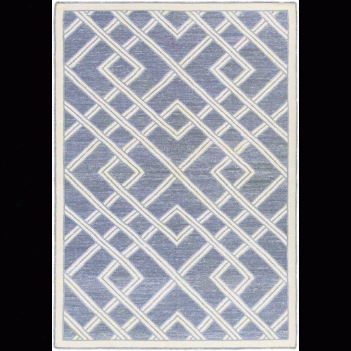 Brighton Rug In Navy & Ivory Design By Beth Lacefield