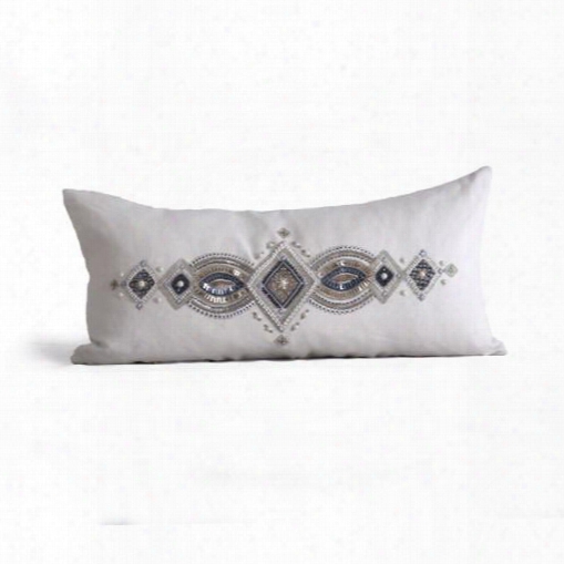 Brigitte Pillow In Silver Design By Bliss Studio