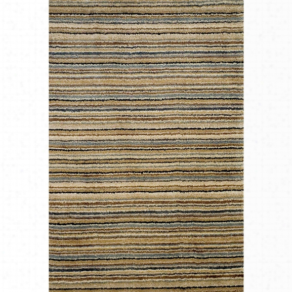 Brindle Stripe Mountain Hand Knotted Rug Design By Dash & Albert